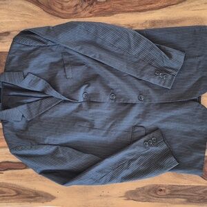 Calvin Klein Stripe Button Up Blazer